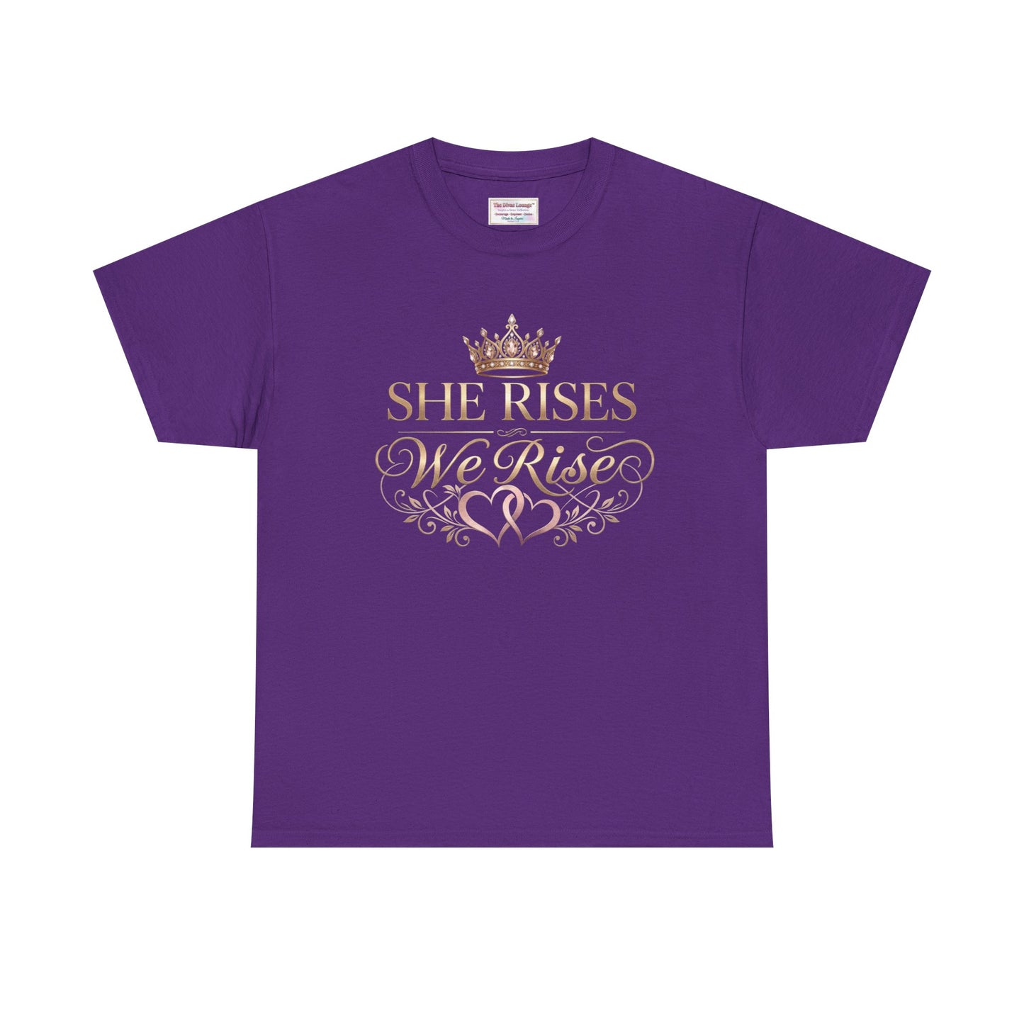 She Rises We Rise T-Shirt – Empowerment Shirt (Lila)