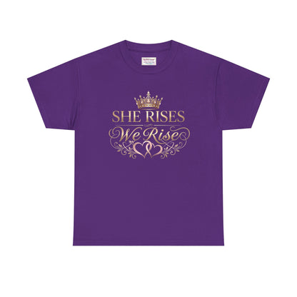 She Rises We Rise T-Shirt – Empowerment Shirt (Lila)