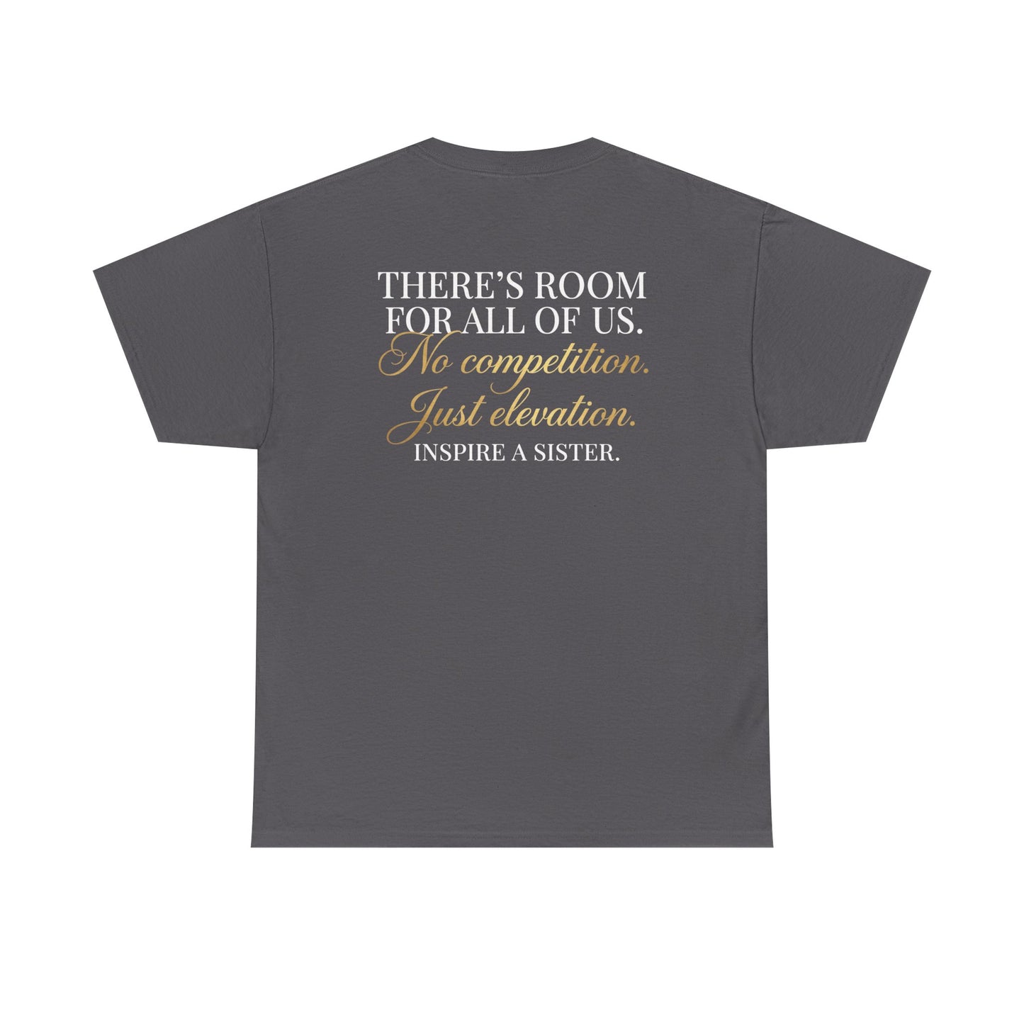 She Rises We Rise T‑Shirt — Empowerment Tee (Charcoal)
