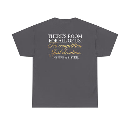 She Rises We Rise T‑Shirt — Empowerment Tee (Charcoal)