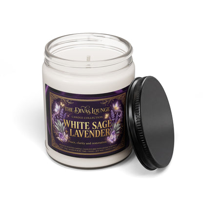 White Sage & Lavender Scented Candle