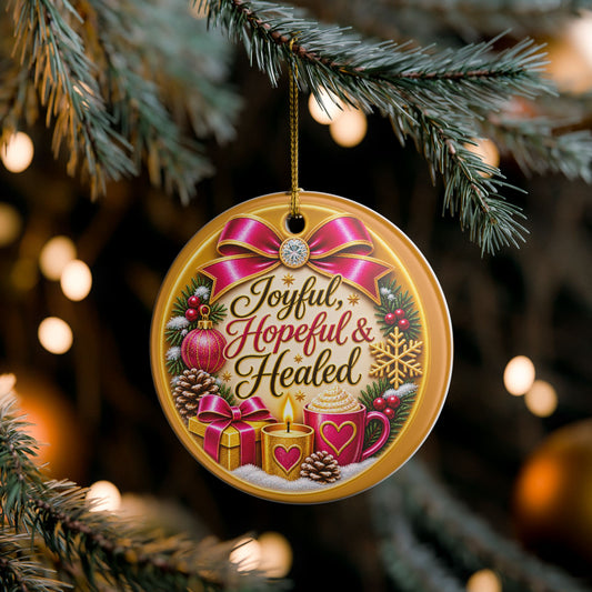 Joyful, Hopeful & Healed | Christmas Keepsake Ornament