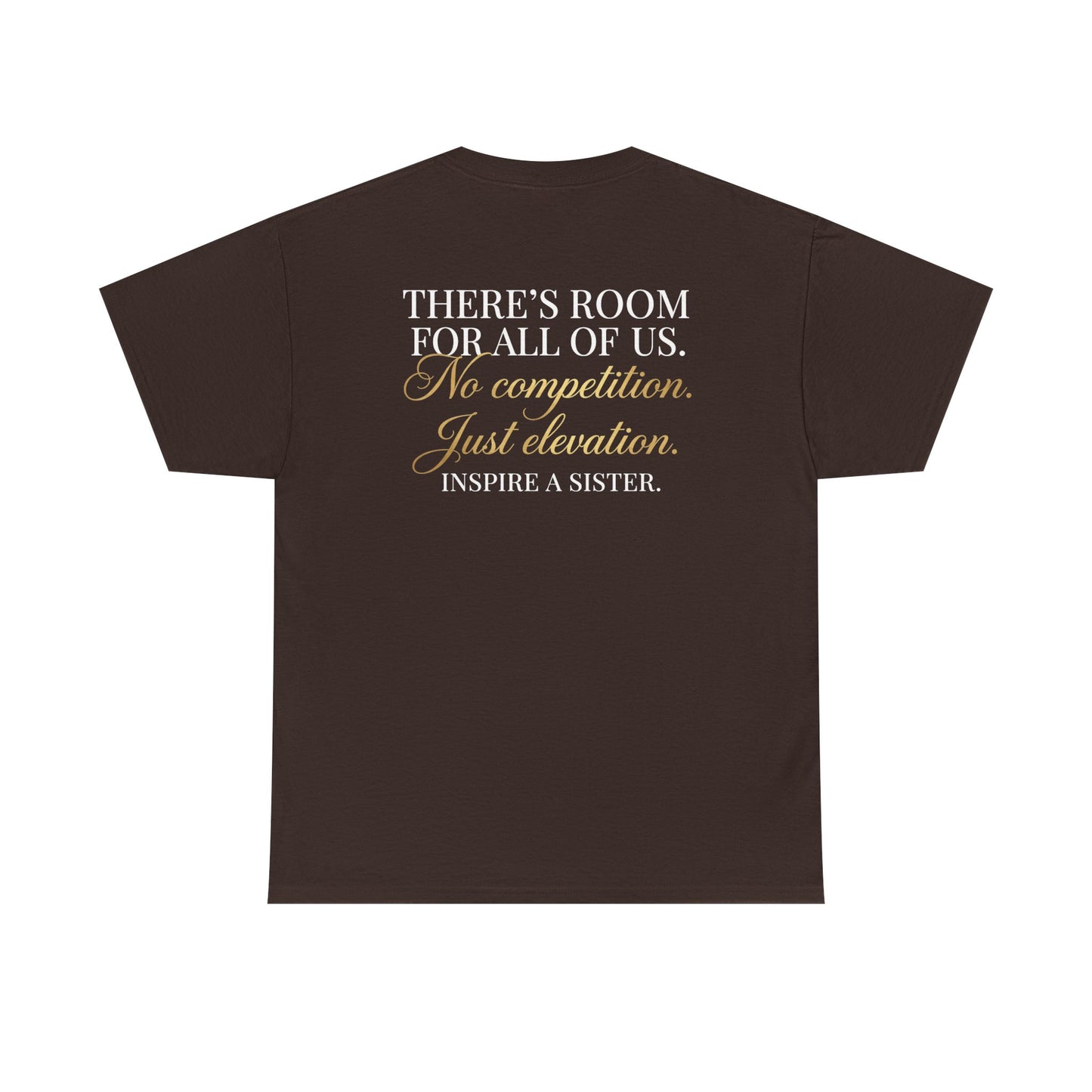 She Rises We Rise T‑Shirt — Empowerment Tee (Dark Chocolate)