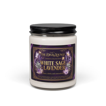 White Sage & Lavender Scented Candle