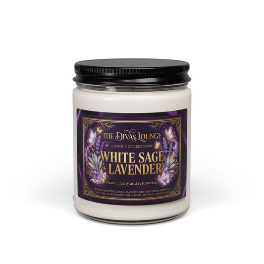 White Sage & Lavender Scented Candle
