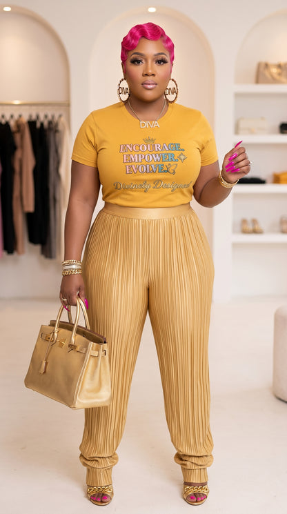 Empower Empower Evolve - Inspire a Sister Tee (Gold)