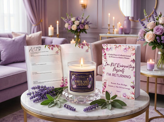 White Sage & Lavender Scented Candle