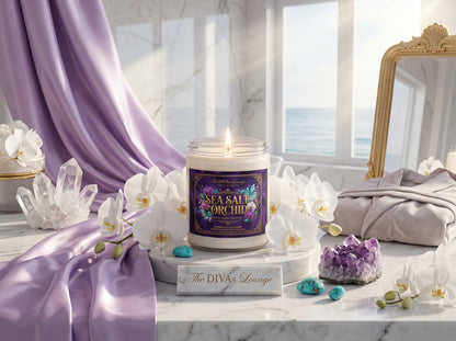 Sea Salt + Orchid Scented Candle