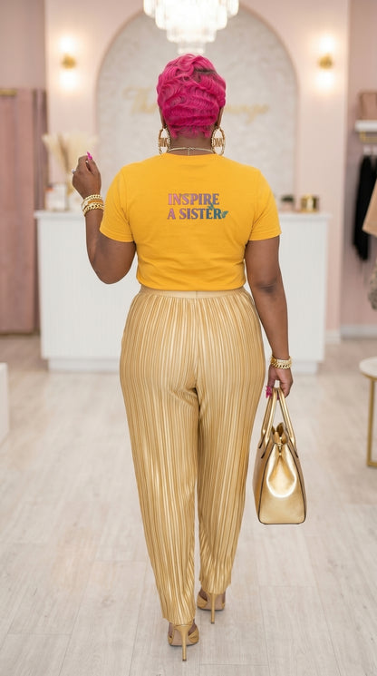Empower Empower Evolve - Inspire a Sister Tee (Gold)