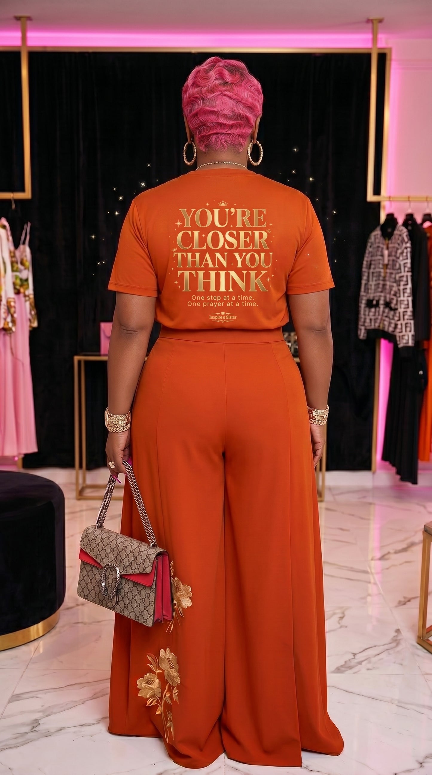 Sis You Got This T‑Shirt - You're Closer Than You Think (Orange)