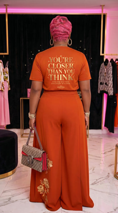 Sis You Got This T‑Shirt - You're Closer Than You Think (Orange)